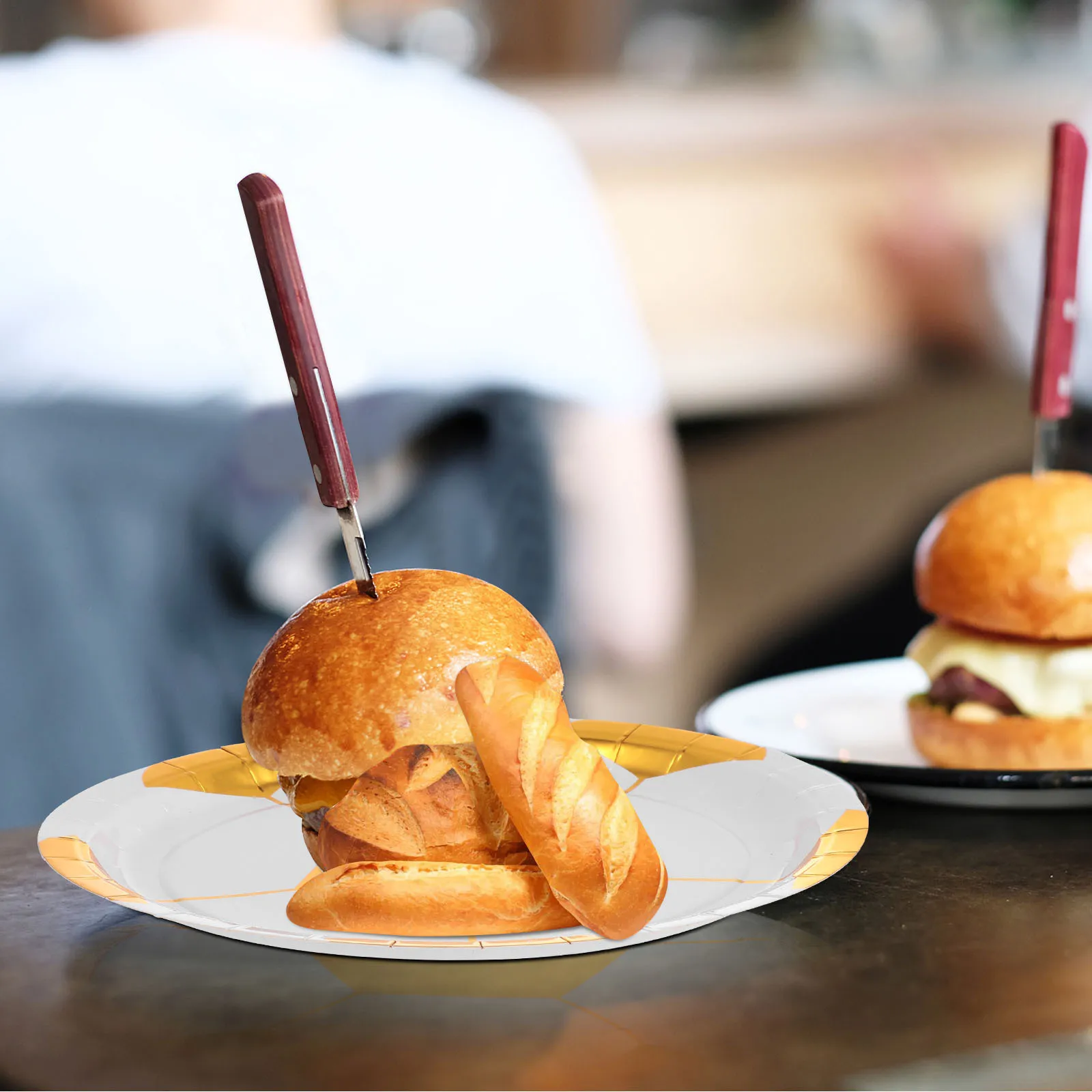 

16Pcs Football Printing Paper Plates Disposable Dinner Dishes Party Tableware Colorful Ecofriendly Theme Birthday