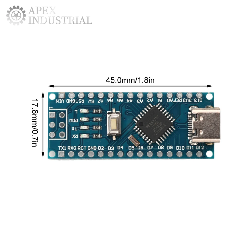 نانو V3.0 Ch340G Atmega328P Type-C وحدة تطوير واجهة USB لاردوينو CH340 USB سائق 16Mhz ATMEGA328P