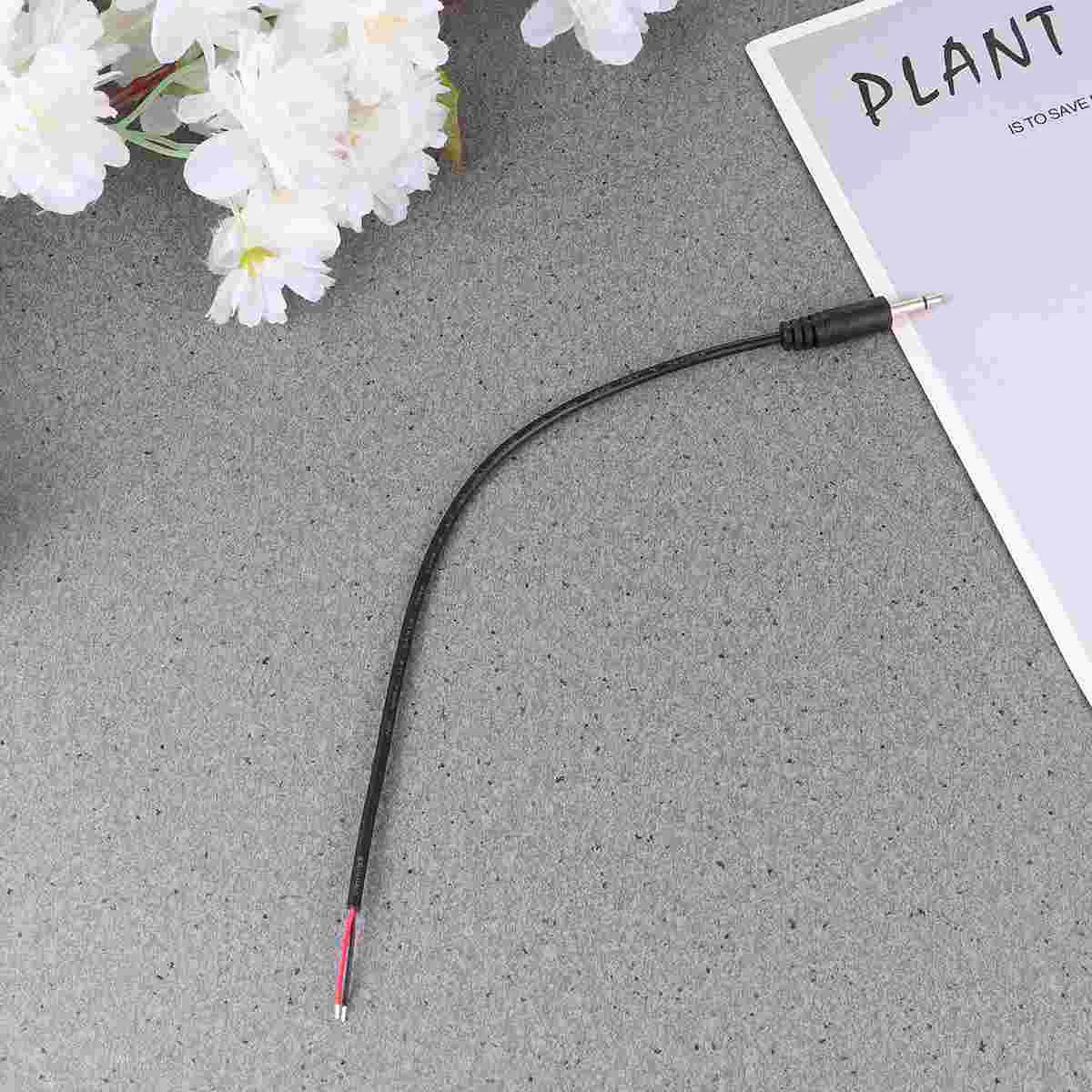 10 Pcs Mono Male Connector Jack 3 5mm Microphone Cable 6 35mm Plug 35 Audio Earphones Wired Headphones 35mm Bare Line