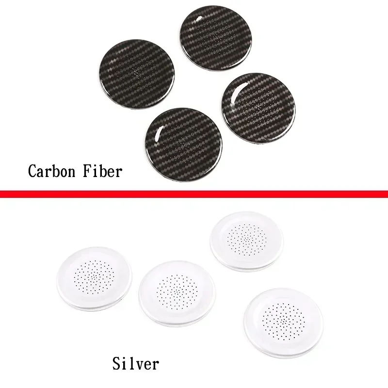 

ABS Carbon Fiber Car Roof Microphone Cover Trim Stickers Interior Car Accessories For Land Rover Defender 90 110 130 2020-2024