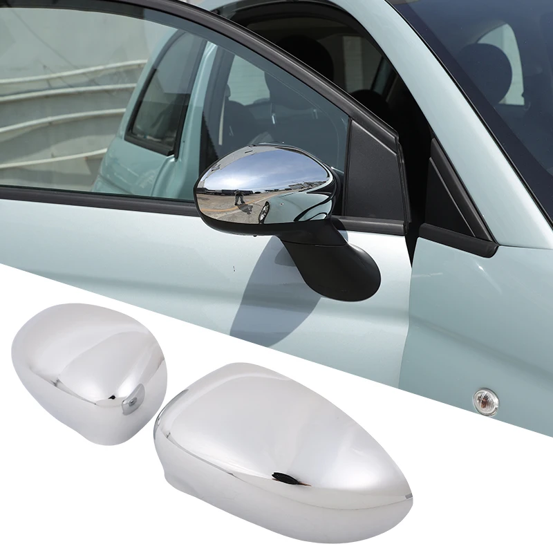 Für Fiat 500 Rückspiegelabdeckung, Schutzgehäuse für Auto-Seitenrückspiegel, Dekorative Abdeckung, ABS (Modifizierte Version) 2016-2023 – Detail 29