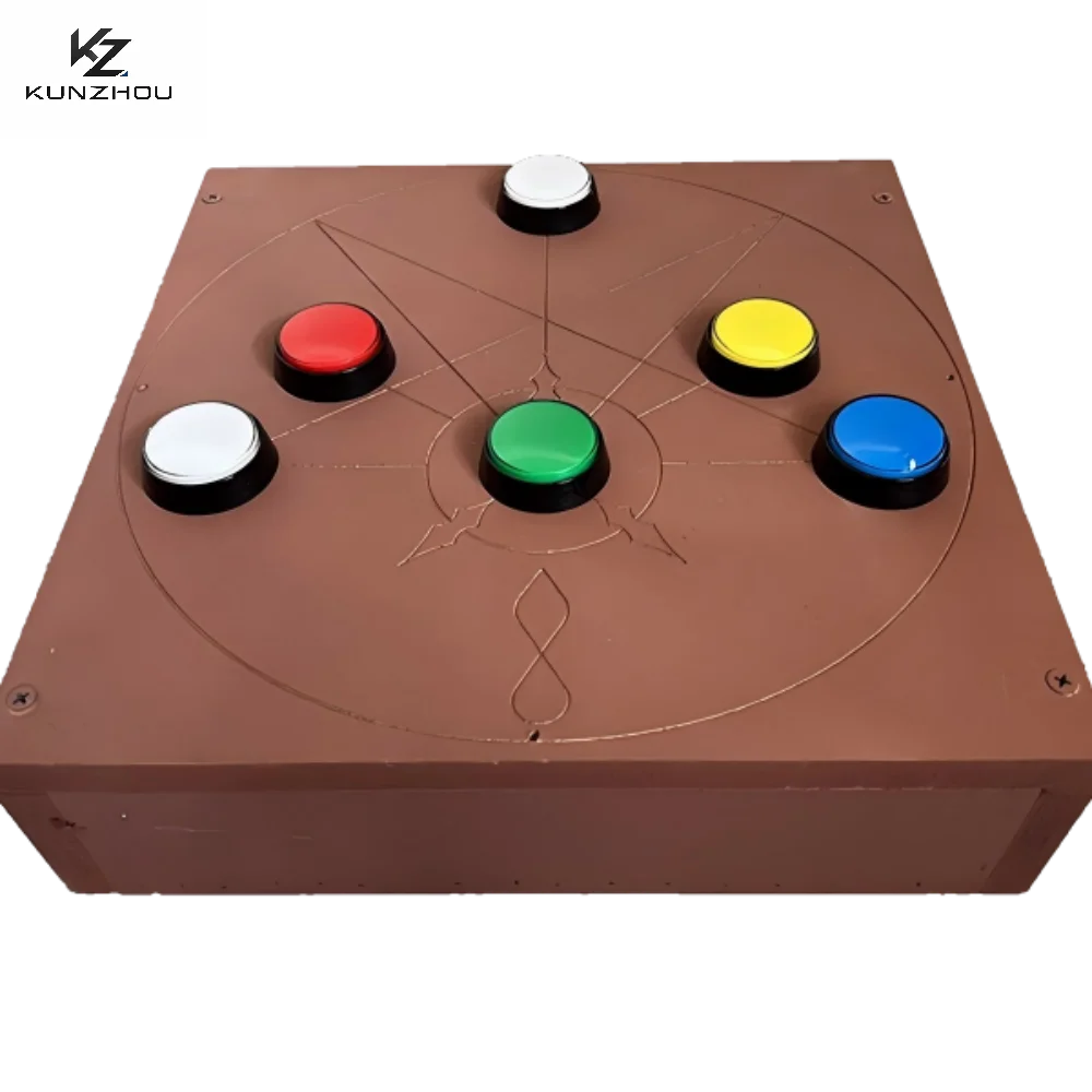 Magical Island Escape Room Memory Lighting Finished Machine with Shaped Unlocking Props Button Flashing Light Escape Game