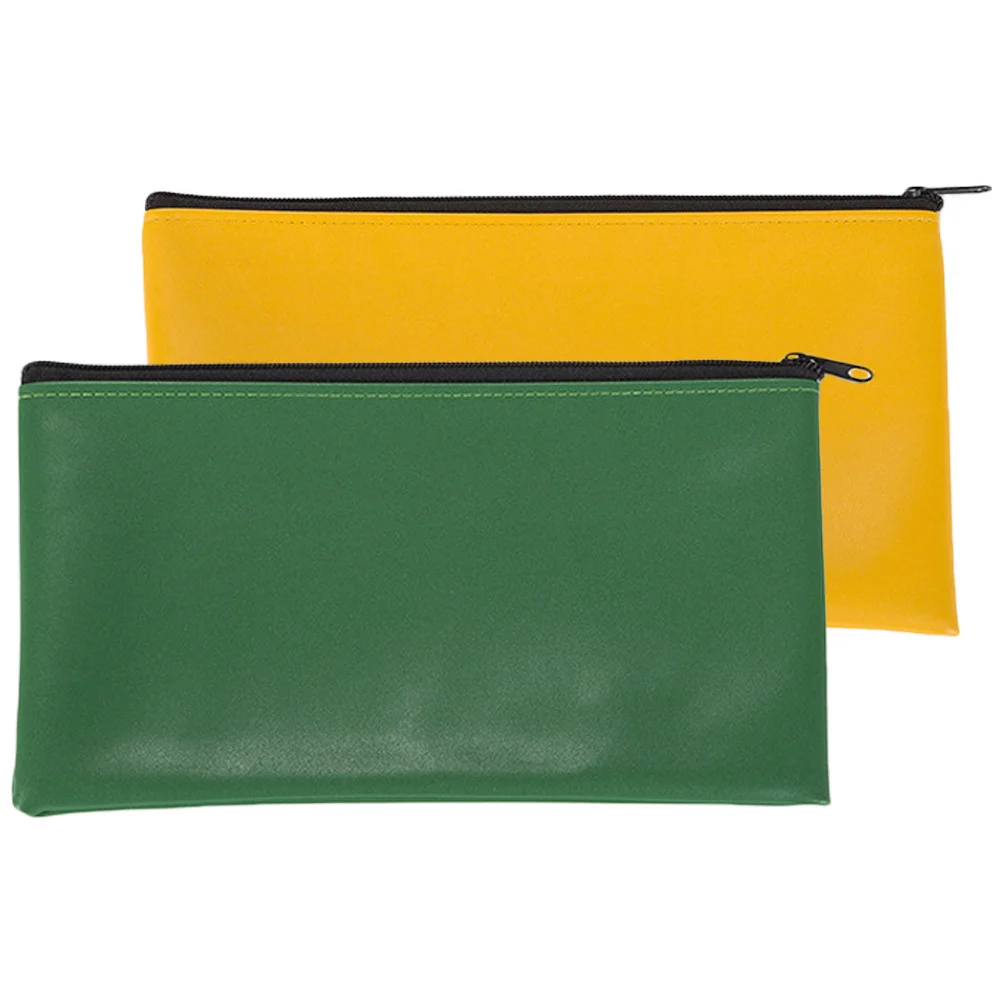 

2Pcs Waterproof File Organizer Pouches Large Capacity Document Holder for Office Business Travel Cash Receipt Storage