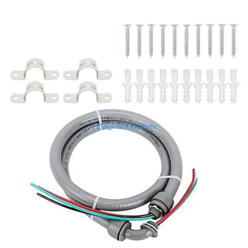L8RC Nonmetallic Liquid Tight Flexible Electrical Conduit Power Whips Assembly