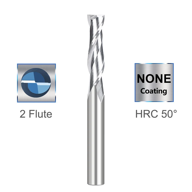 XCAN End Mill UP Cut Spiral Router Bit 1/4 6.35mm Shank Carbide Milling Cutter for Woodworking