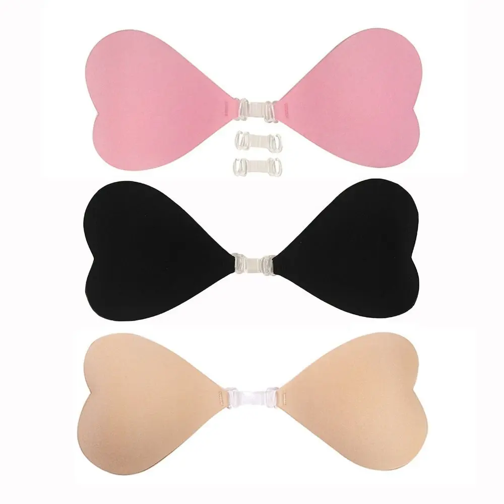 Heart Shaped Invisible Breast Patch Seamless With Small Breasts Gathered Women Invisible Underwear Thin Strapless Bra