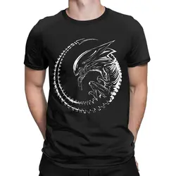 Camiseta de manga corta para hombre, camisa 100% de algodón de la famosa película Alien Weyland Yutani Corporation, Xenomorph