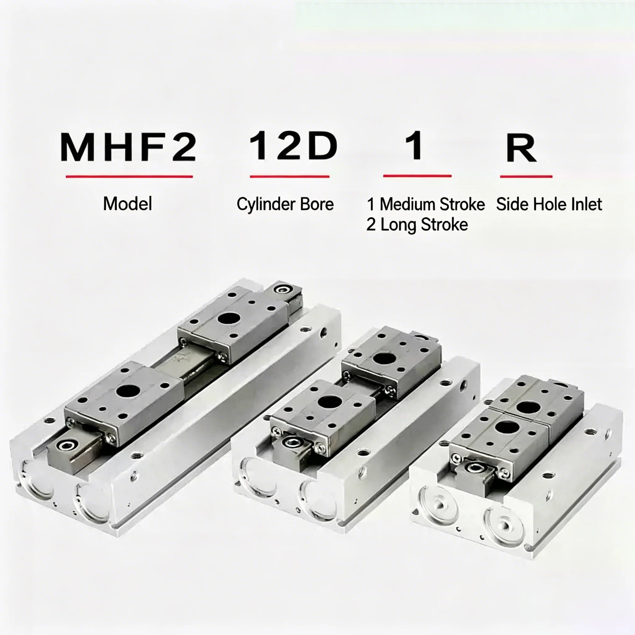 MHF2 Pnuematic New Original Low Profile Air Gripper Cylinder one finger MHF2-8D MHF2-12D MHF2-16D MHF2-20D Double acting