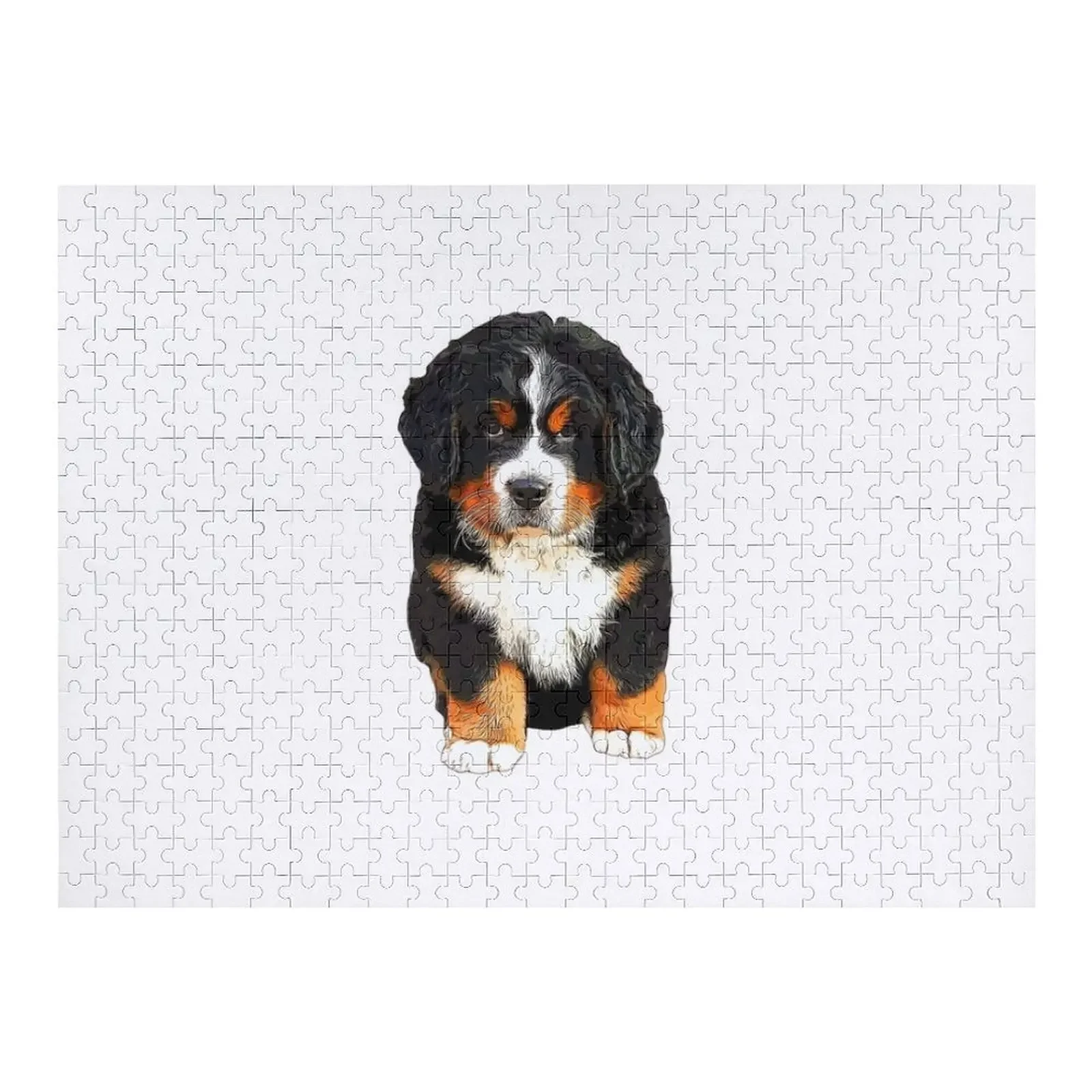 

Bernese Mountain Dog Puppy - Super Cute! Jigsaw Puzzle Personalized For Kids Custom Wooden Name Puzzle