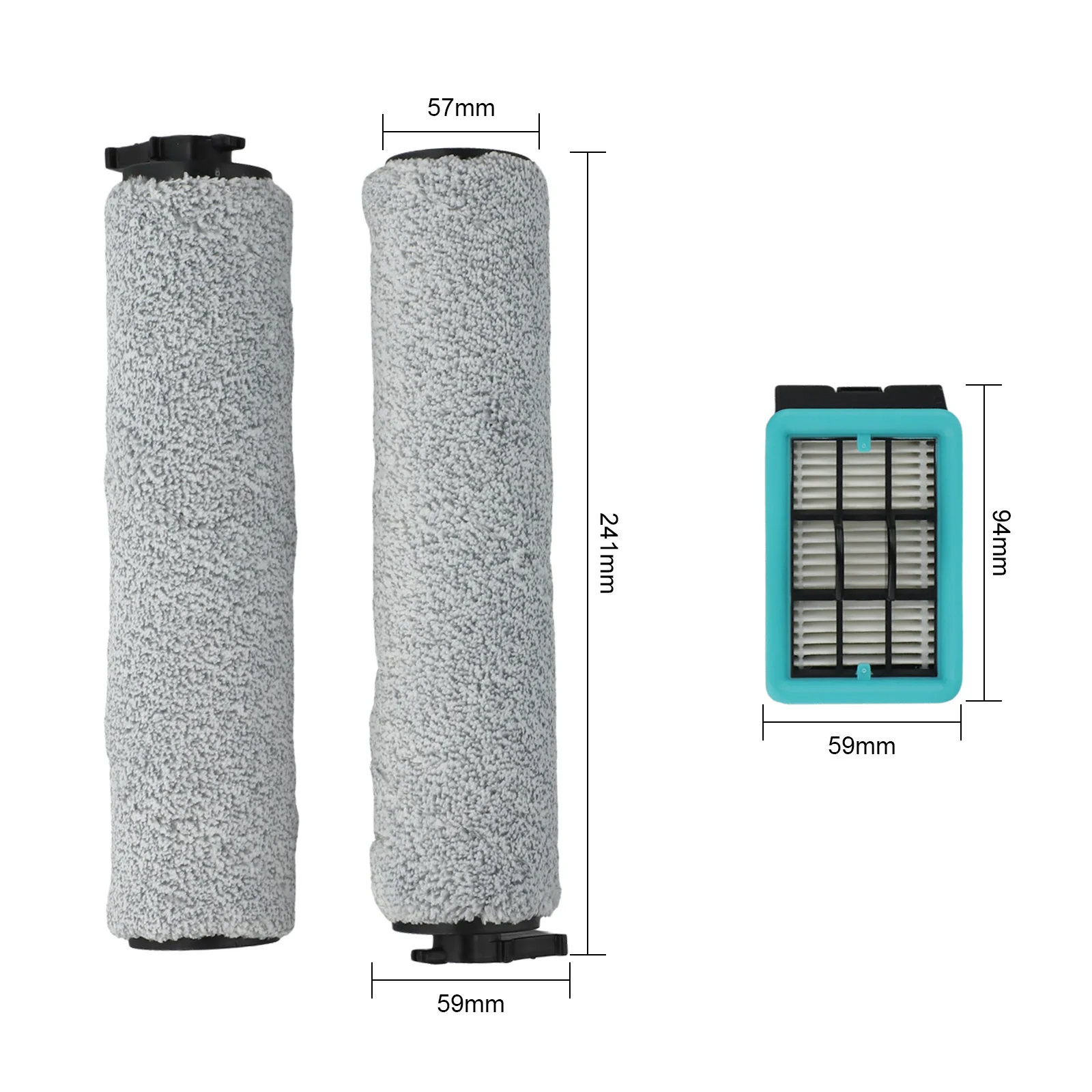 For Bissell Compatible Roller Brush Filter Pack Elevate Your Floor Scrubbing Efficiency with This Essential Accessory Set