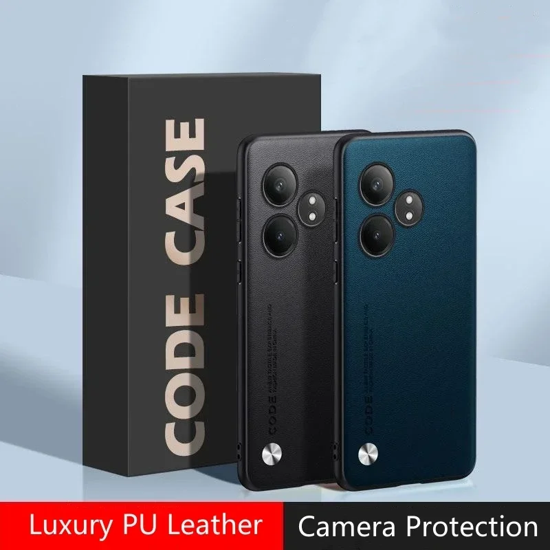 

Прочный кожаный чехол для Realme GT 6 T 5G GT6 6T Neo 6 SE NEO6, матовый силиконовый защитный чехол для задней камеры, противоударный бампер