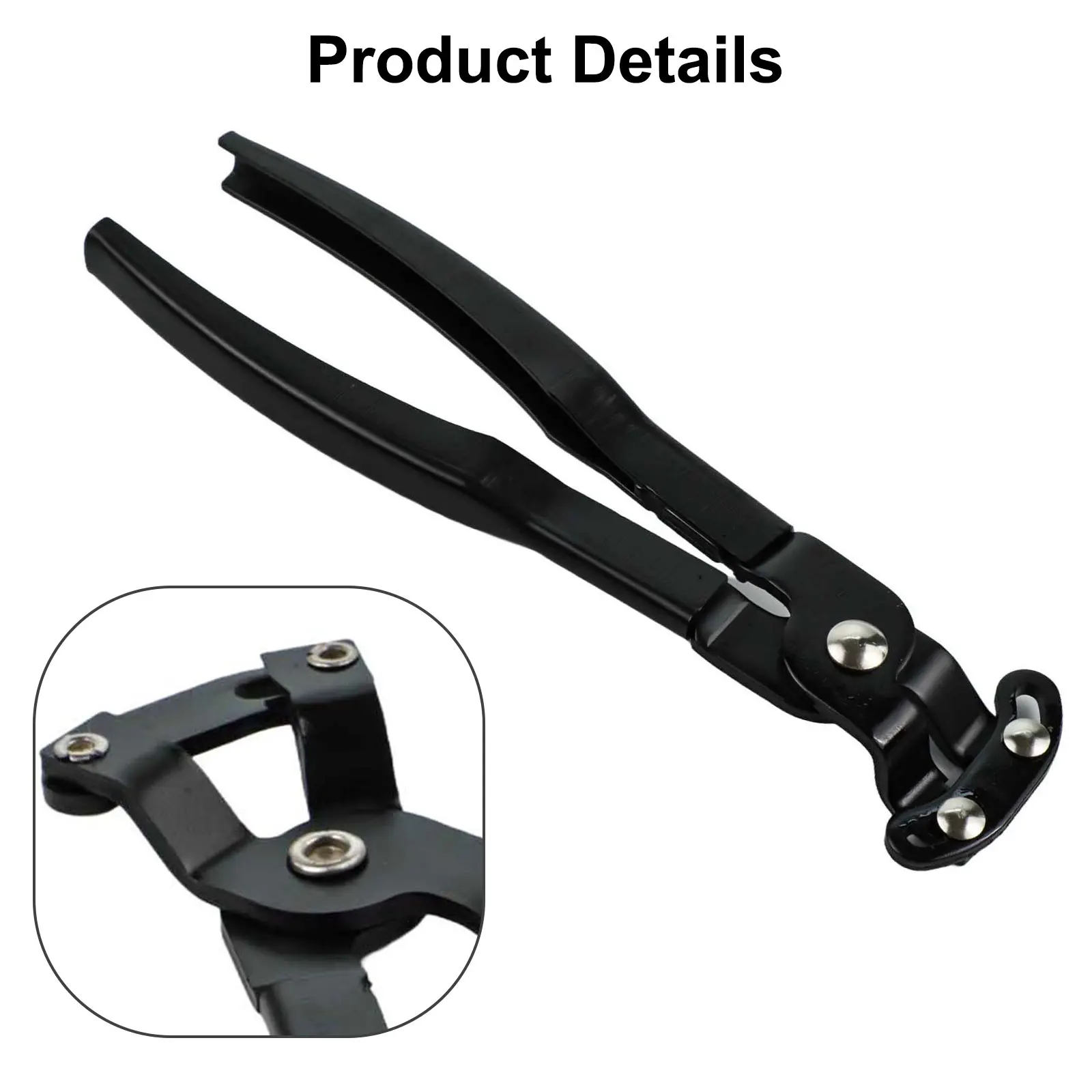 Offset Boot Clamp Pliers For CV Joint Dust Cover Carbon Steel Crimping Tool With Angled Head For Tie Rods And Auto Repair 9.84in