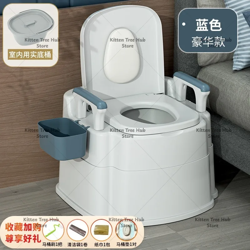 bidet para sanitarios Portable Odor-Proof Movable Toilet Chair For Elderly Pregnant Adults Home Indoor Commode Seat