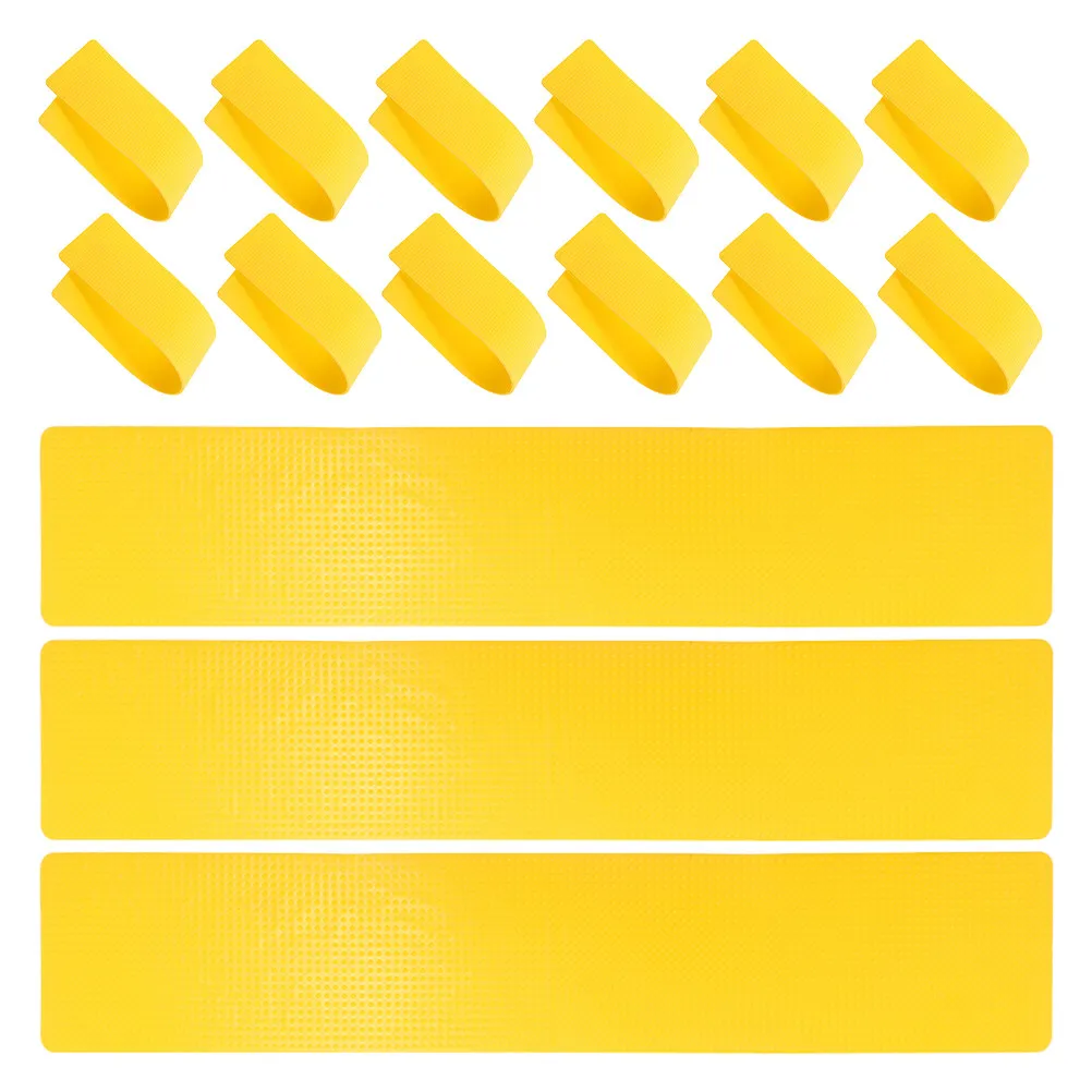 

15Pcs Sports Court Line Markers Flat Smooth Surface High Visibility for Tennis Badminton Pickleball Agility Football Training