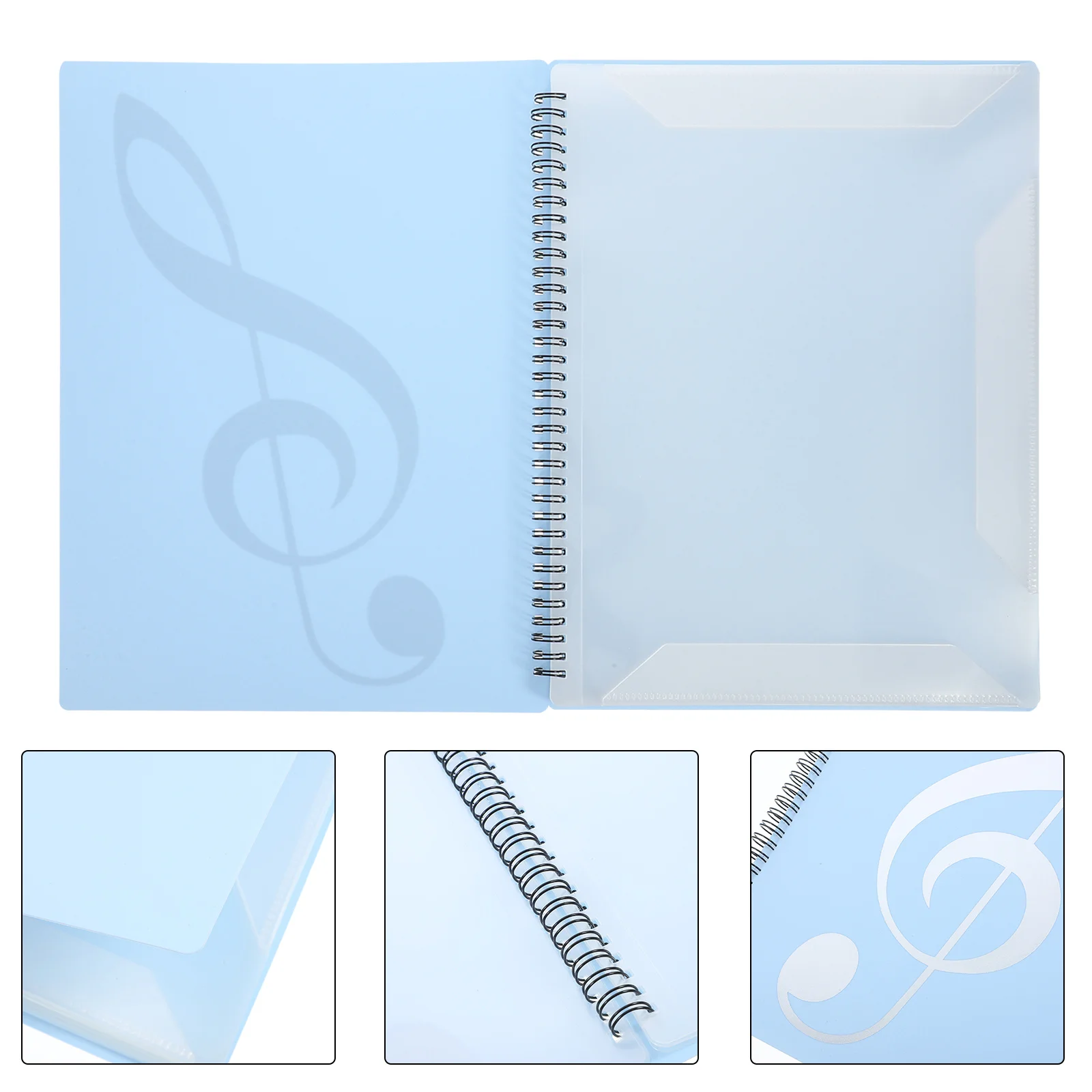 

Music Sheet Folder A4 Size Music File Folder Organizer Lightweight Multi-Function Storage for Teachers Students Office
