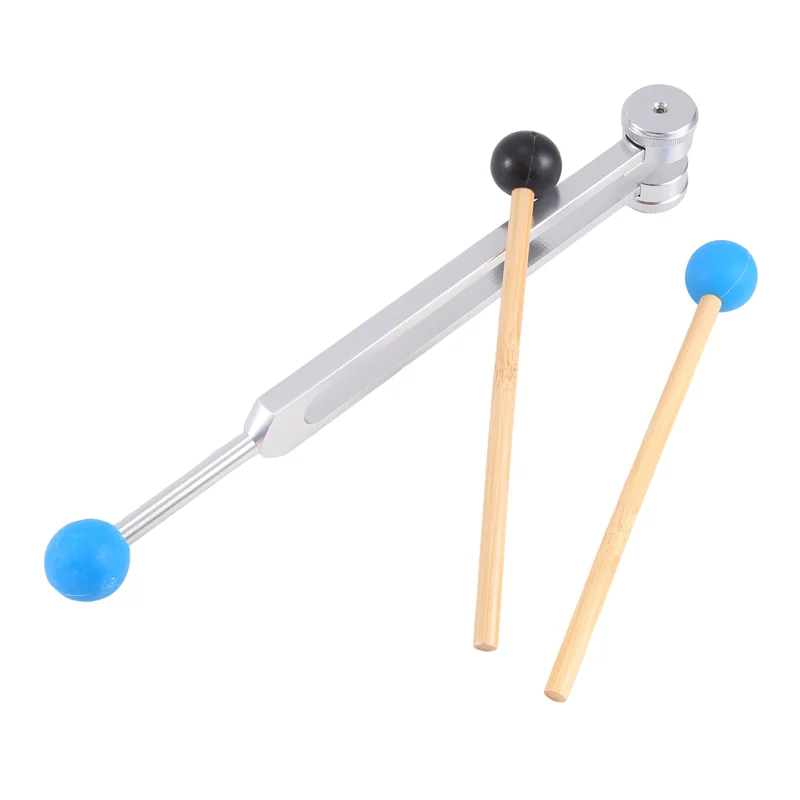 

A96I-9 Pcs Tuning Forks Set With Hammers For Healing, Sound Therapy, Meditation, Yoga,Reliever Stress Durable ,Silver