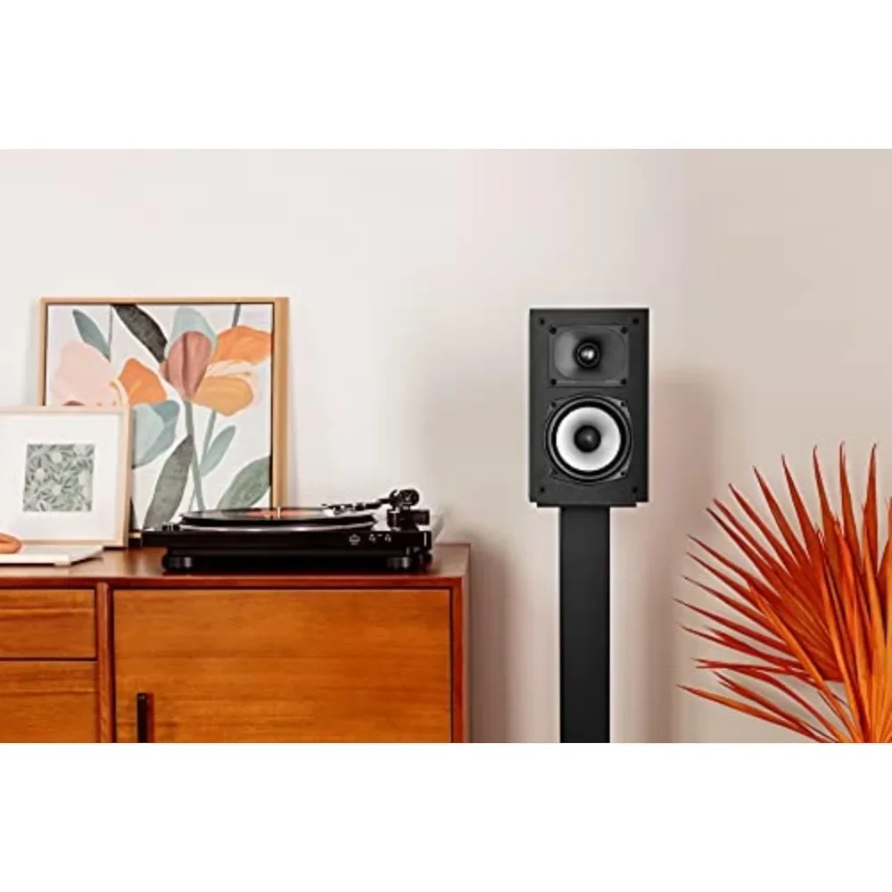 Pair of Surround Speakers - Hi-Res Audio Certified, Dolby Atmos: Tweeter & Dynamically Balanced Woofer (Midnight Black)