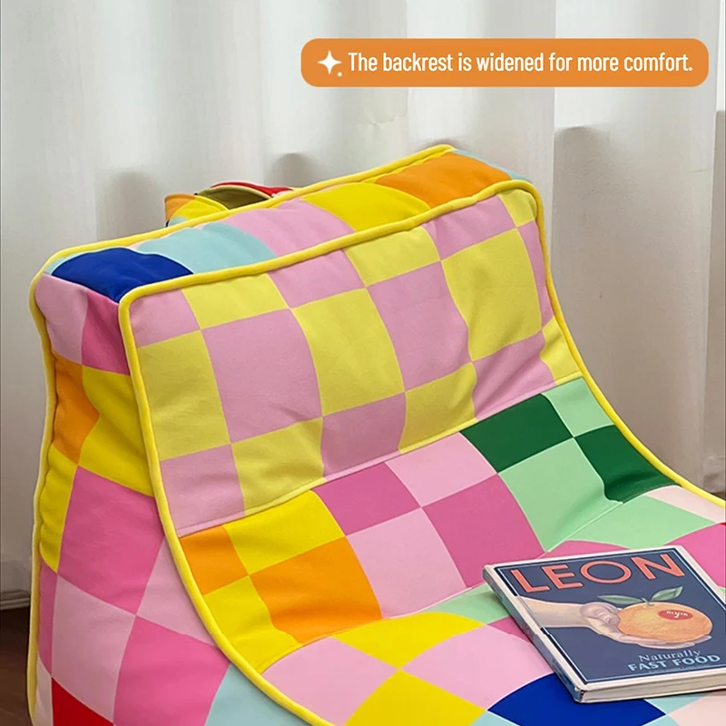 Creative Bean Bag Sofa Mosaic Lazy Sofas with Backrest Modern Single Chair for Living Room Lounge Chairs Balcony Furnitures