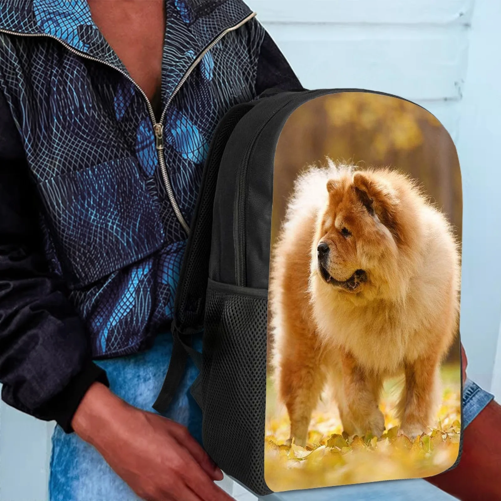 Cute Kawaii Chow Chow Dog Print School Backpack for Girls Boys Kids Backpack Primary School Student Funny Book Bags knapsack