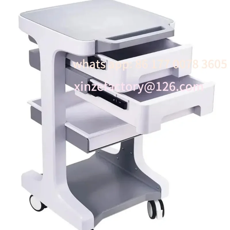 Customizable High-end Beauty Salon Special Trolley Shelf Small Bubble Instrument Car Mobile Drawer Meubles Salon Cart