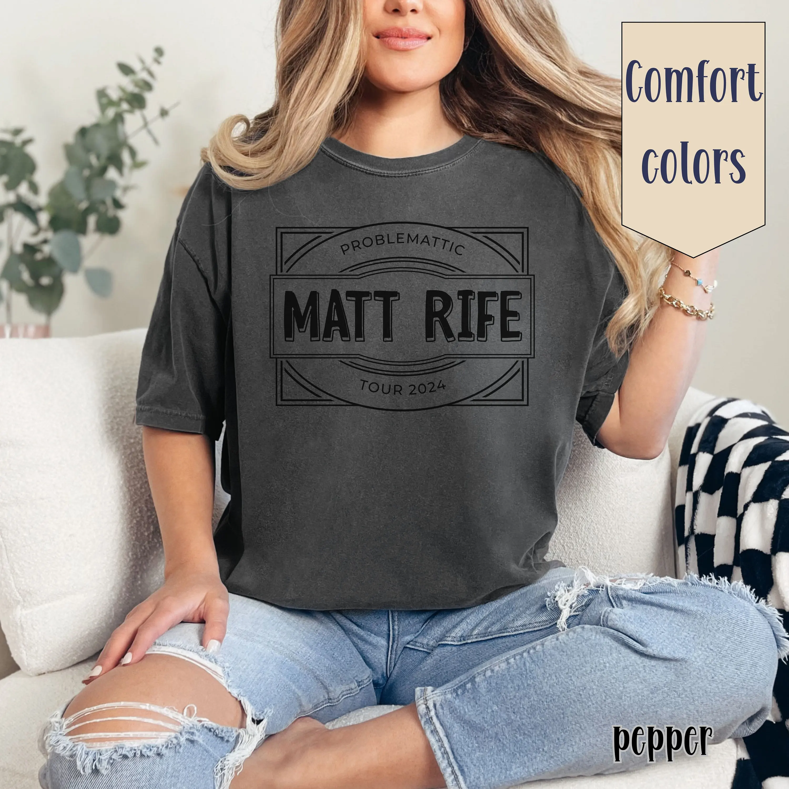 Matt Rife Problemattic Tour 2024 T Shirt American Comedian world gift for fan Natural selection