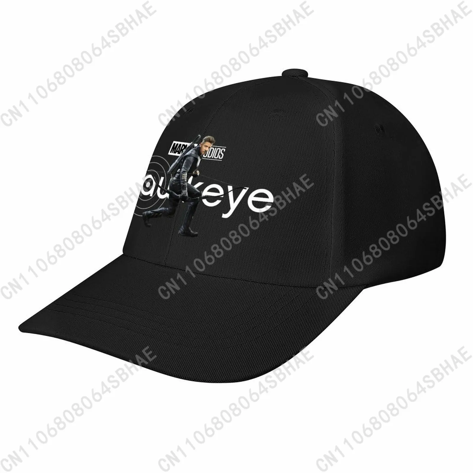 

Marvel Hawkeye Baseball Cap Men Women Curved Brim Washed Rubber Print Adjustable Daily Wear Cap Custom Casual Gift Cosplay