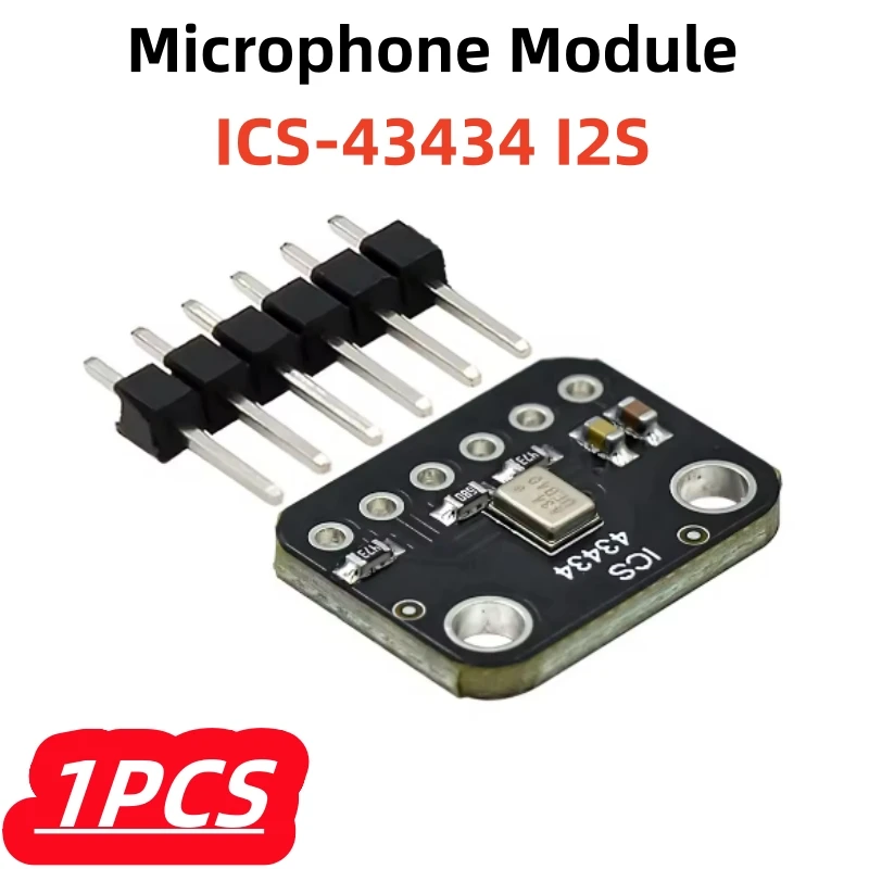 1Pcs/lot 100% New ICS-43434 I2S 3.3V MEMS microphone Module Breakout Low cost Low Pass Filter Mini-module