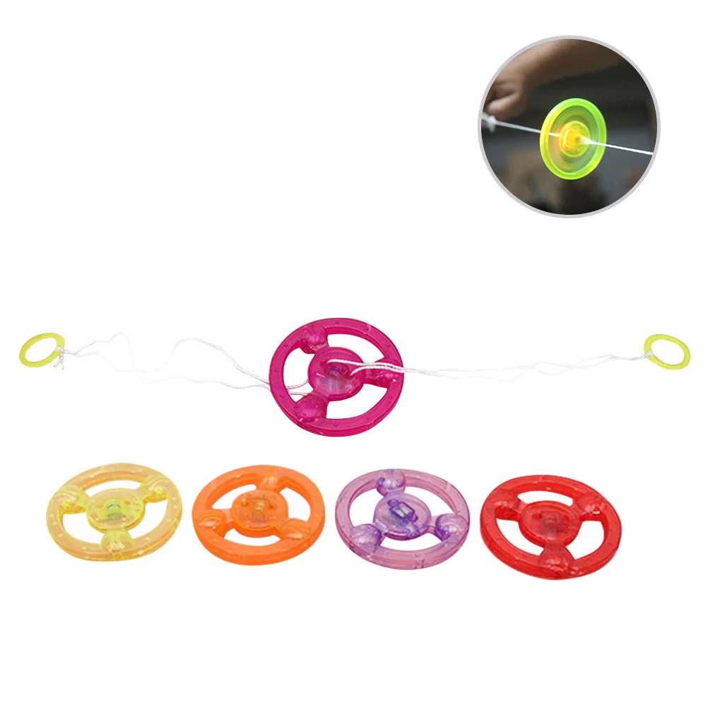 10-teiliges Rad für Kinder, 10er-Set, bunter Spinn-Lichtring, pädagogisches Spielzeug, lautes Werkzeug