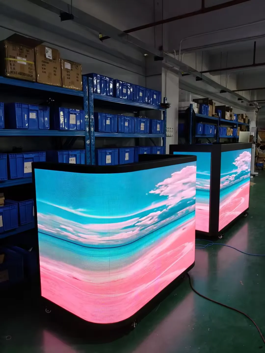 Full-color LED Display for Music Festivals, Customizable Shapes Available for DJ Booths.