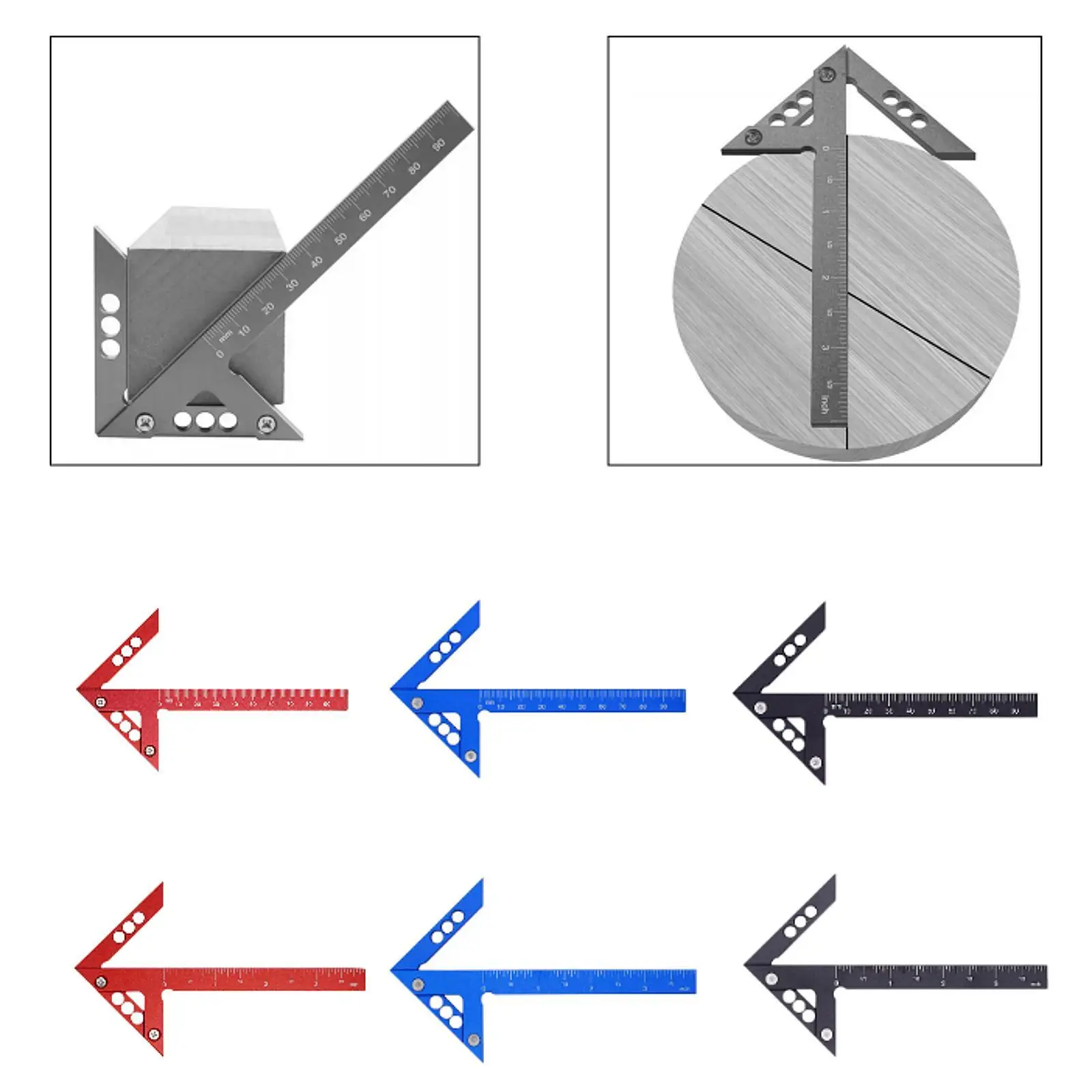 

Center Measuring Tool Portable Center Gauge for Engineering Building Drawing