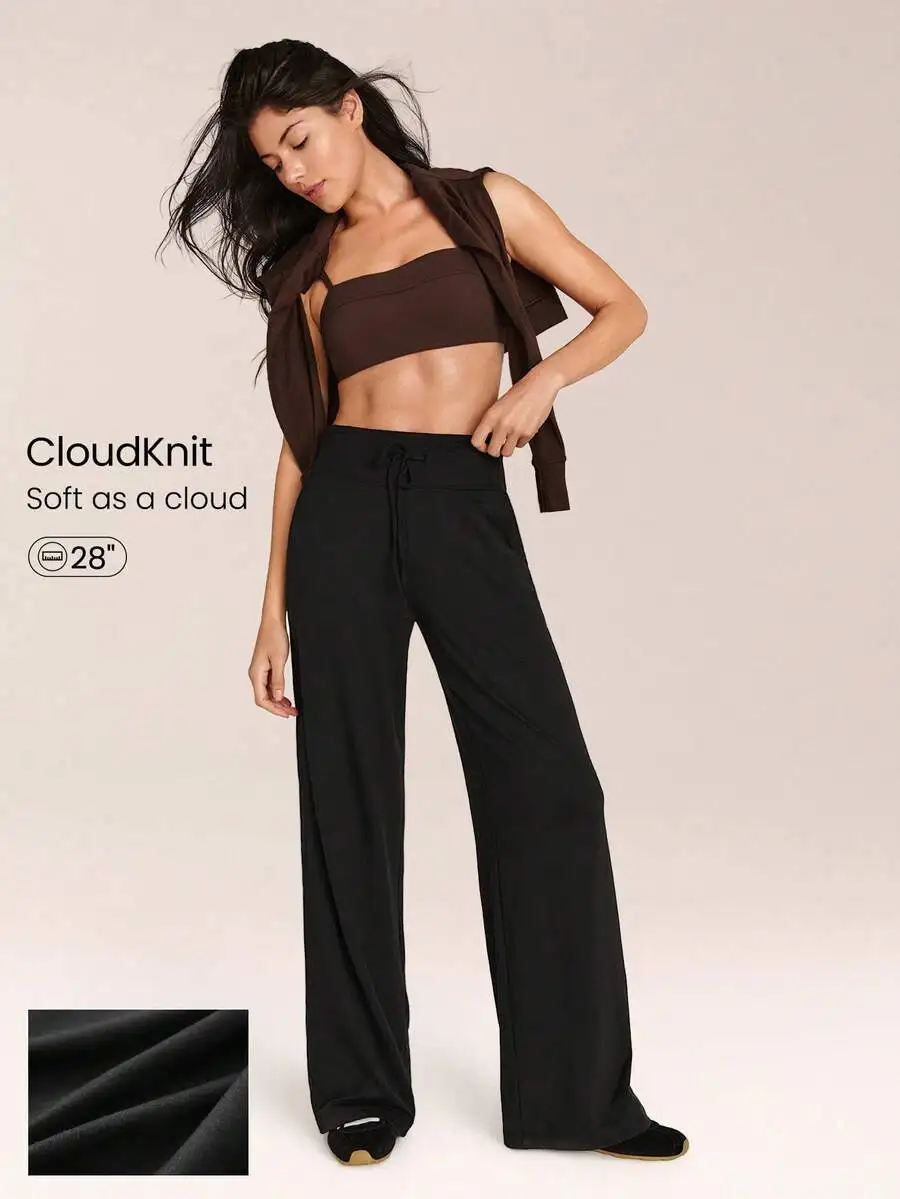 

CloudKnit Stretch Soft Lightweight Adjustable Drawstring Waist Side Pocket Relaxed Fit Joggers