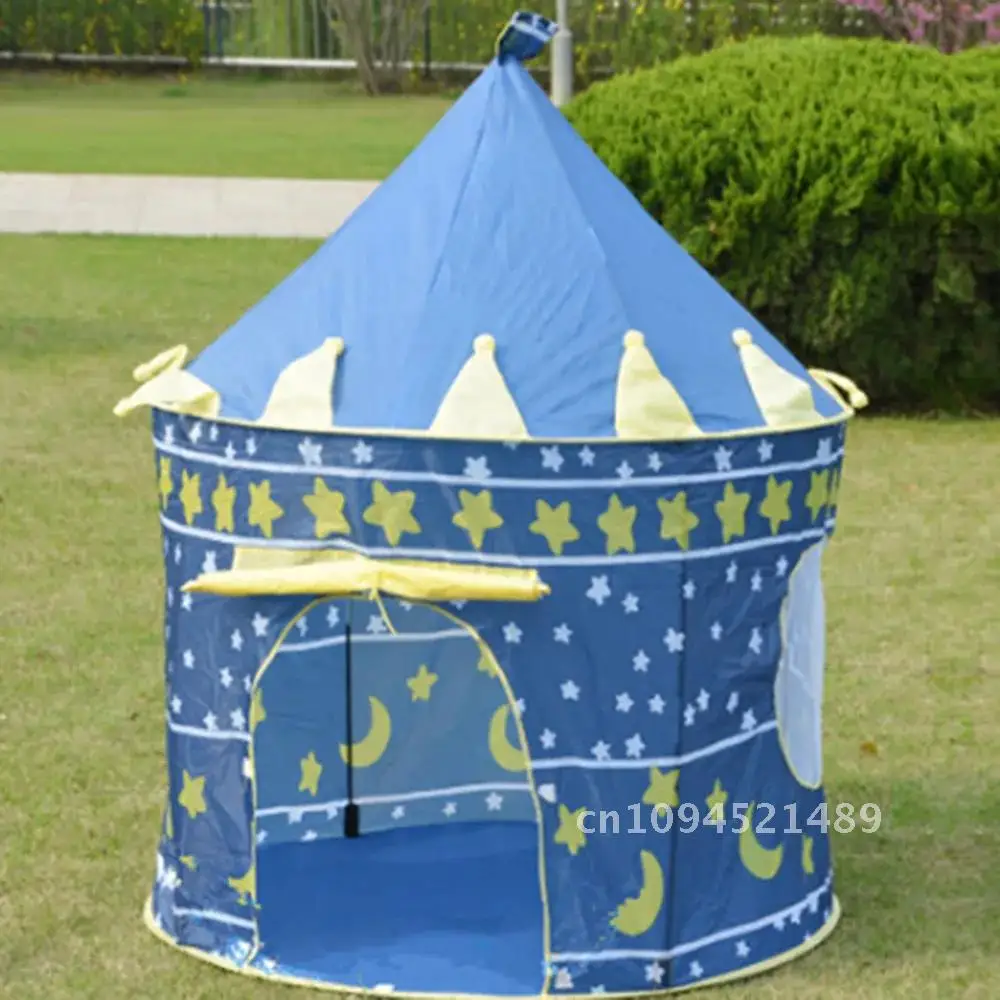 Tentes pliantes portables pour bébés et tout-petits, château pour enfants, rose, bleu, maison de jeu, camping, jouets, anniversaire, Noël, cadeaux d'extérieur, décoration de chambre