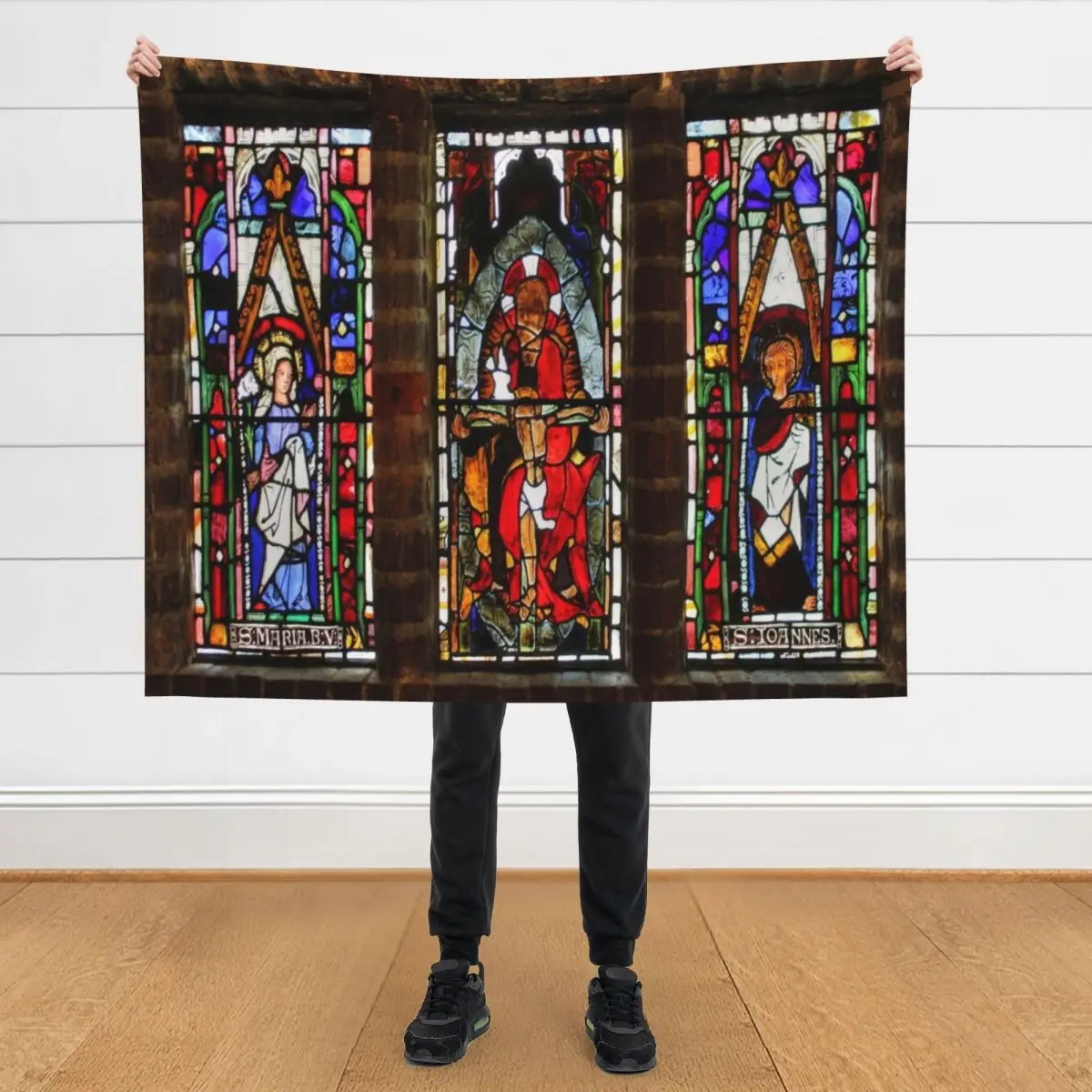 

Stained Glass Window at Hever Castle Throw Blanket anime wednesday For Baby Blankets