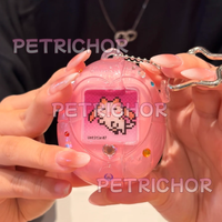 New In Stock Cute For Tamagotchi Style Airpods 4/Pro 2/1 Earphone Case Transparent Soft Silicone Earphone Case Gifts