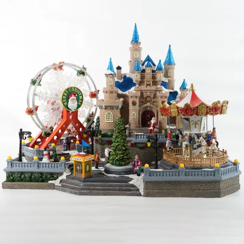 European Castle Amusement Park Christmas Ornaments Holiday Gifts Ornaments