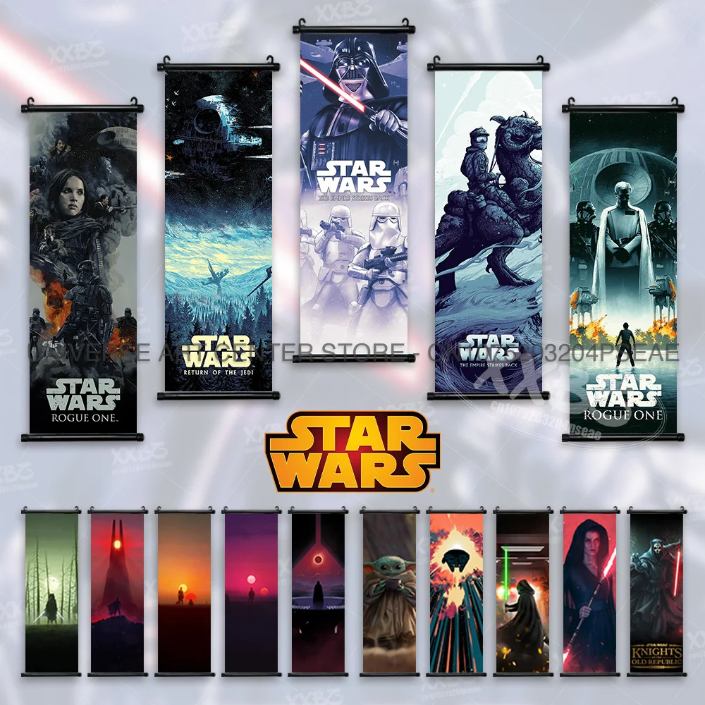 Star Wars Revenge Of The Sith Posters Anakin Skywalker Home Decor Obi-Wan Kenobi Hanging Paintings Yoda Movie Scrolls Pictures