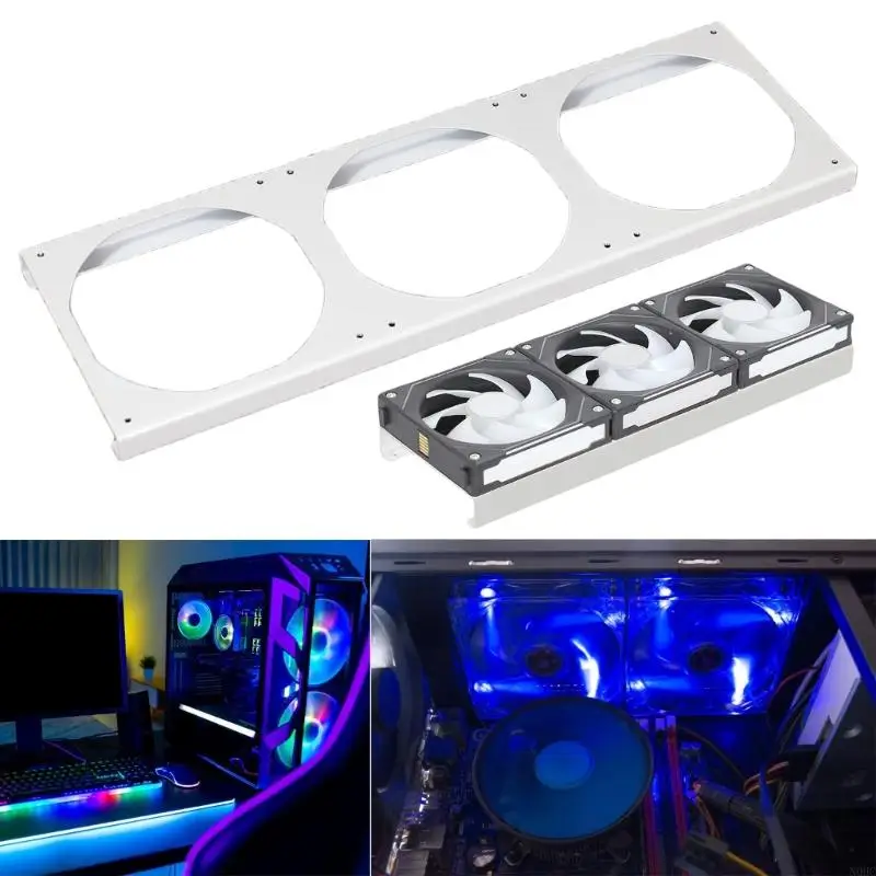 12cm Metal Fan Raising Bracket Elevates Cooling 15mm For Enhances In Gaming PC And Workstations N0HC