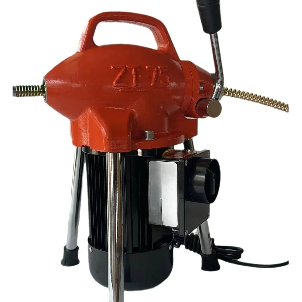 

ZT-75 type dredging machine electric pipe dredging machine sewer dredger household sewer tool