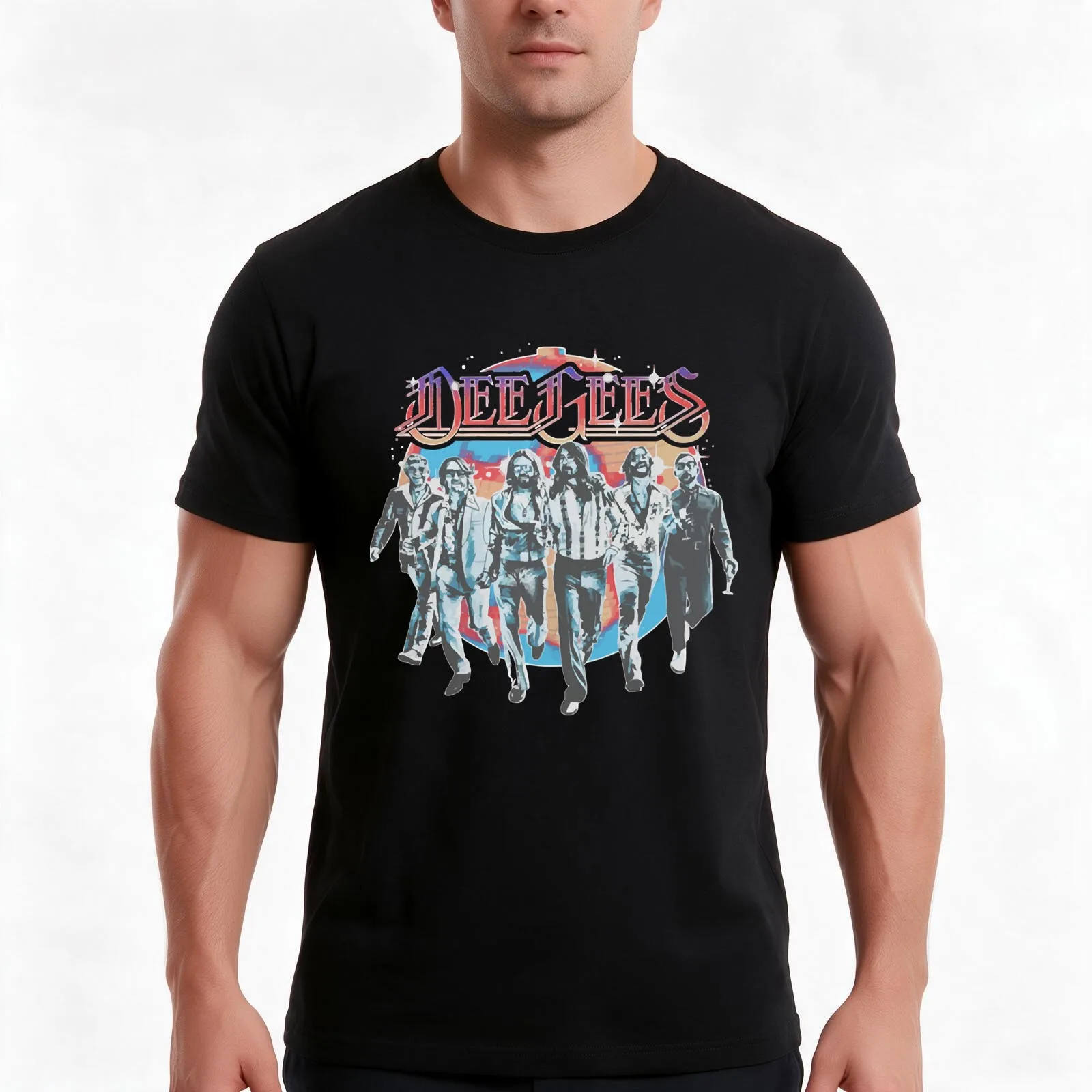Dee Gees For Fans T-Shirt, Vintage Retro Graphic Tee, Unisex Summer Casual Streetwear Top