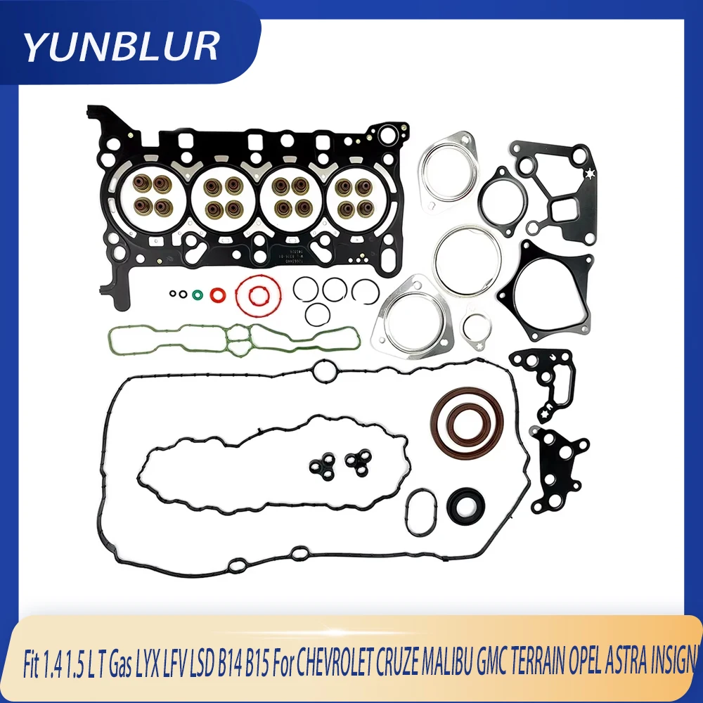 

Full Gasket Set Fit 1.4 1.5 L T Gas LYX LFV LSD B14 B15 For CHEVROLET CRUZE MALIBU GMC TERRAIN OPEL ASTRA INSIGNIA Engine Part