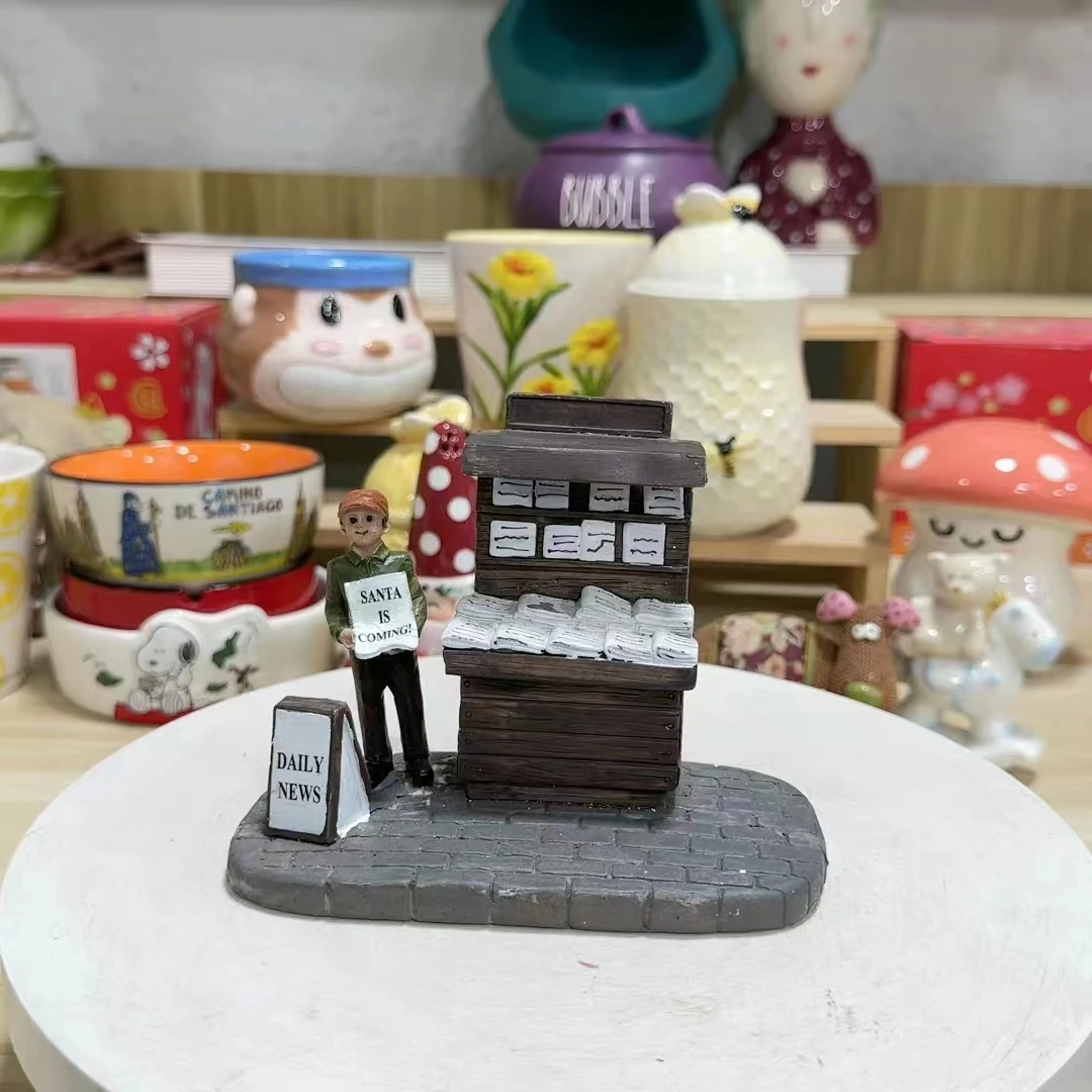 Resin figure mental psychological sand table game box court therapy daily news  stall