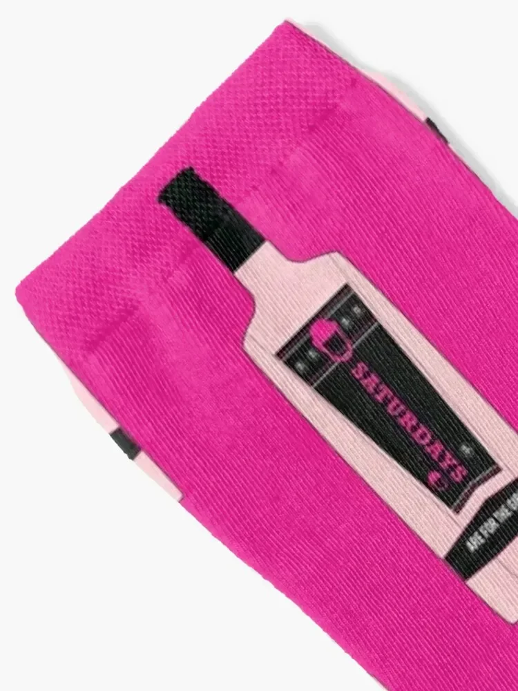 Pink Whitney Saturdays Pattern Socks christmas gift cotton with print Stockings man Socks Women's Men's