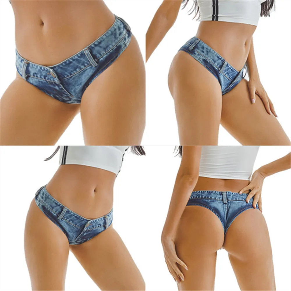 Women Sexy Denim Jeans Shorts Girl High waist Low Waist Nightclub pole dance Hot Shorts YF049-#887