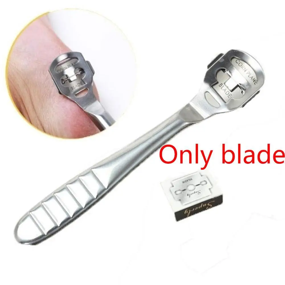 100 Pcs Steel Replacement Blades For Skin Remover Hand Foot File Foot Callus Remover Hard Foot Care Pedicure Machine