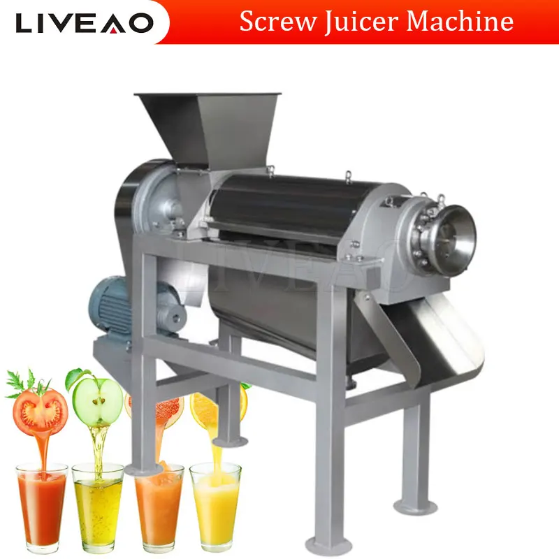 Industrial Screw Press Pomegranate Fruit Juicer Extractor Apple Lemons Juice Machine