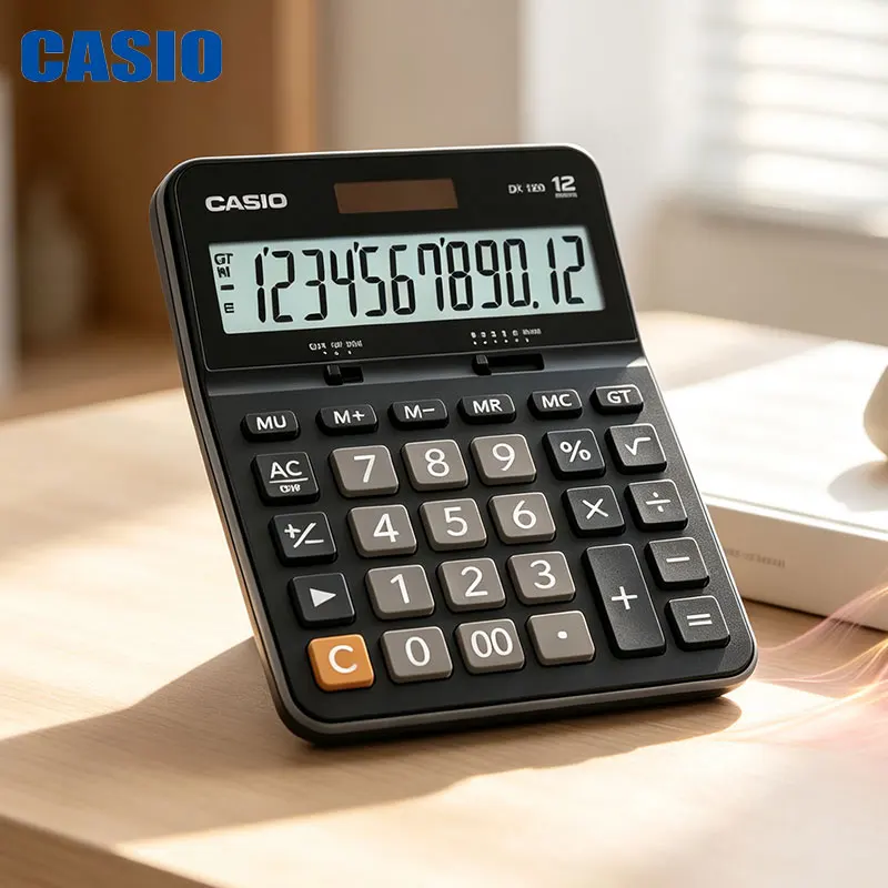 Casio DX-12B/DX-120B/AX-12B/AX-120B Multi-mode Switching Calculator - Office Work - Business Reception - Desktop Accessories