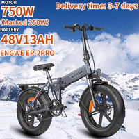 ENGWE EP-2PRO Electric Bike 750W Motor 48V13Ah Lithium Battery All-terrain folk Ebike Adult 20 * Fat fire Electric Bike