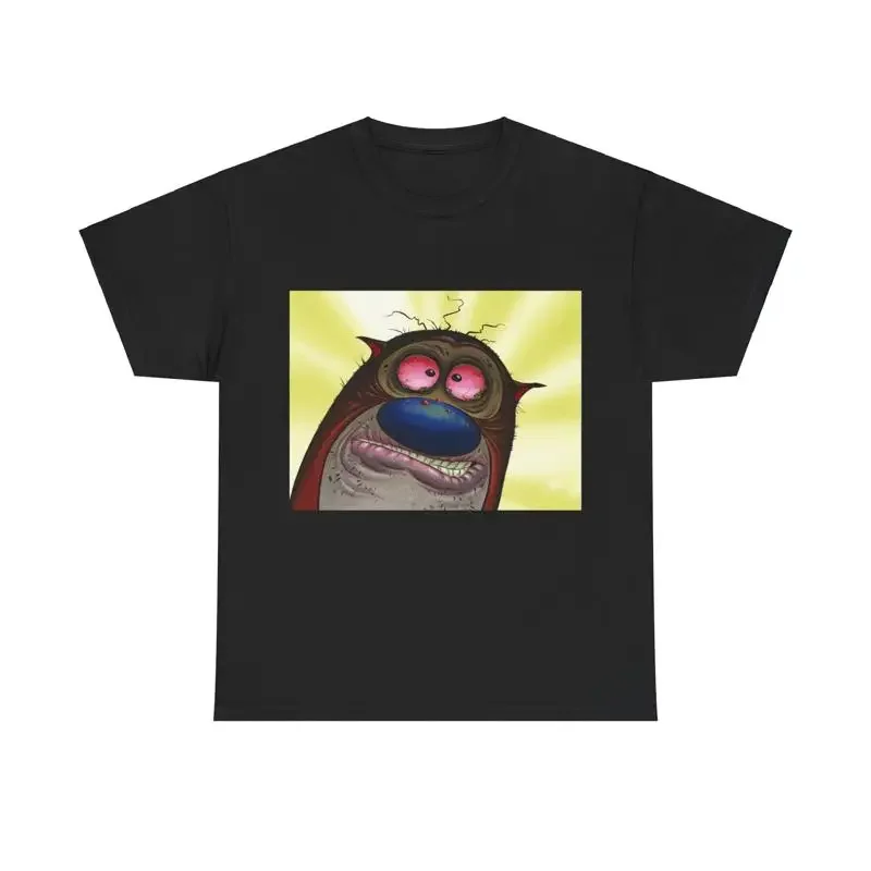 STIMPY Heavy Cotton T Shirt Ren and Classic Cartoon SPUMCO 90s Animation
