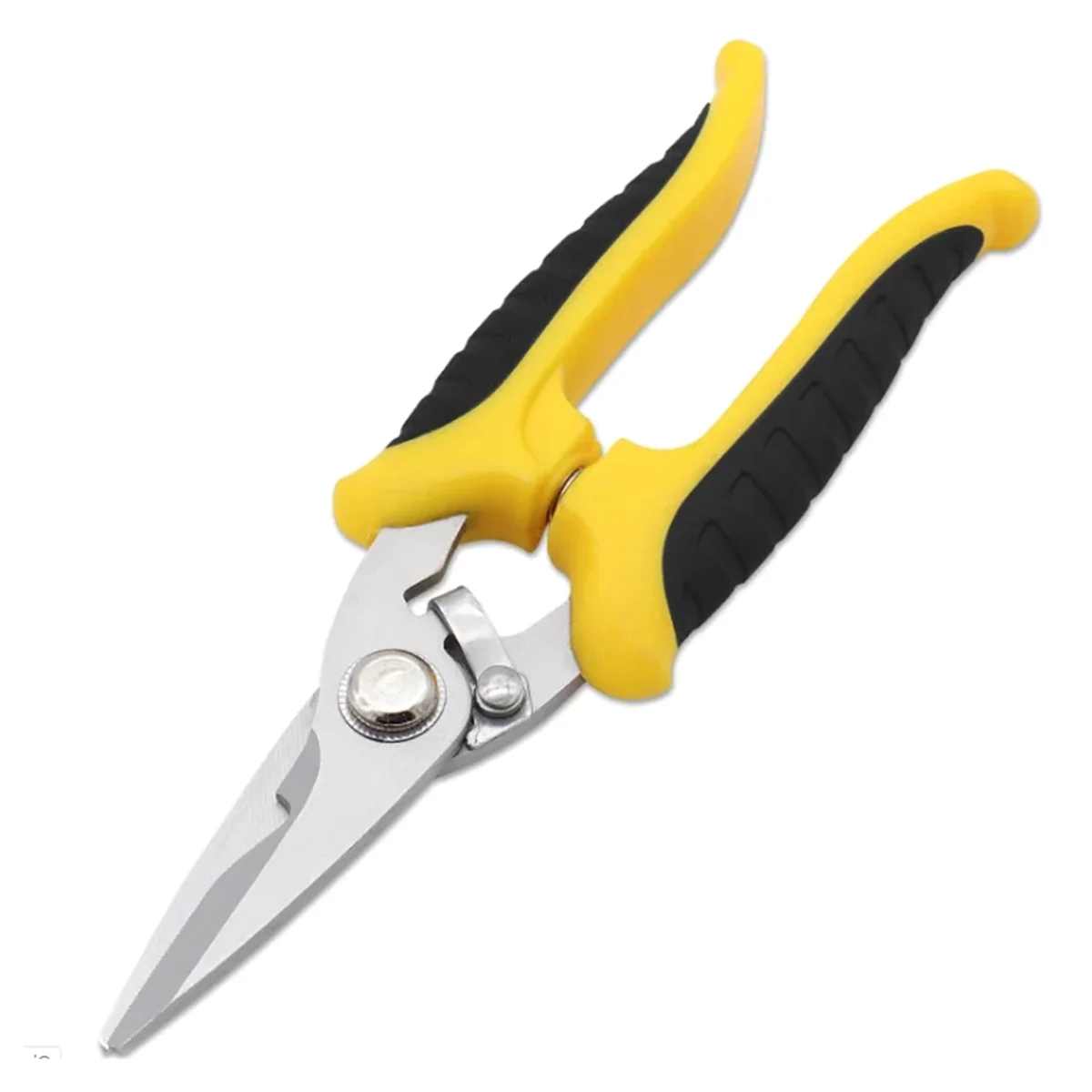 Stainless Steel Electrician Scissors Multifunction Manually Shears Groove Cutting Wire and Thin Steel Plate