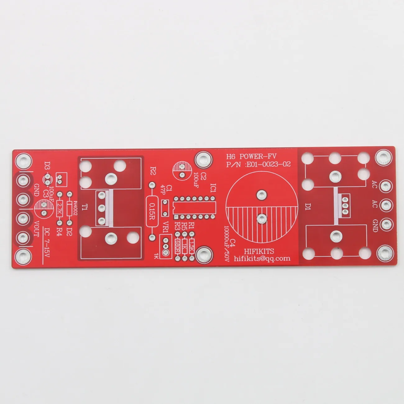 H6 Filament Filter Stabilized Power Supply Board PCB DC6.3V to DC12.6V Adjustable For DIY Tube Preamp M3/L3 Phono Amp